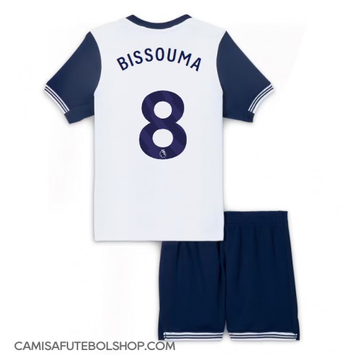 Camisa de time de futebol Tottenham Hotspur Yves Bissouma #8 Replicas 1º Equipamento Infantil 2024-25 Manga Curta (+ Calças curtas)